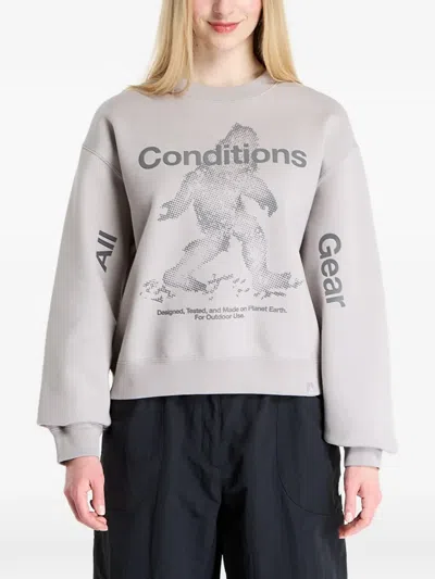 Nike Graphic-print Sweatshirt In Gray