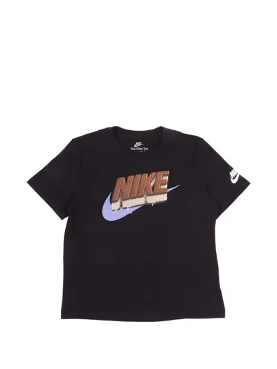 Nike Kids' Graphic-print T-shirt In Black