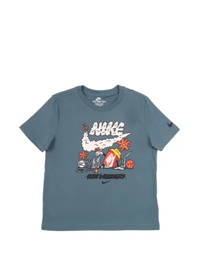 Nike Kids' Graphic-print T-shirt In Blue