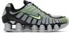 Nike Shox Mesh Panel Sneakers In Wolf Grey/lime Blast