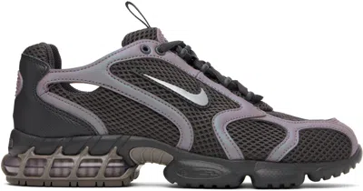Nike Gray & Taupe Air Zoom Spiridon Cage 2 Sneakers In Medium Ash/metallic