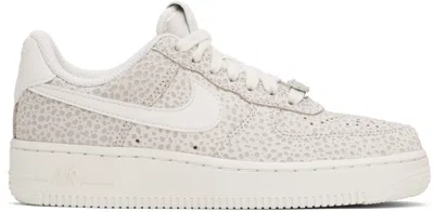 Nike Gray & White Air Force 1 '07 Premium Sneakers In Phantom/metallic Sil