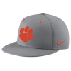 NIKE NIKE GRAY CLEMSON TIGERS USA SIDE PATCH TRUE AEROBILL PERFORMANCE FITTED HAT