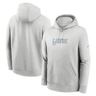 Nike Gray Detroit Lions Edge Pack French Terry Club Pullover Hoodie