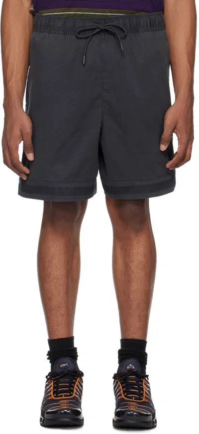 Nike Gray Diamond Shorts In Dk Smoke Grey