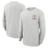 Nike Gray Kansas City Chiefs Essential Heavy Max90 Long Sleeve T-shirt In Gray