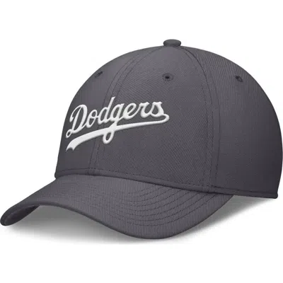 Nike Gray Los Angeles Dodgers Swoosh Performance Flex Hat