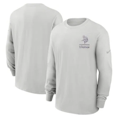 Nike Gray Minnesota Vikings Essential Heavy Max90 Long Sleeve T-shirt