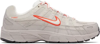 Nike Gray P-6000 Prm Sneakers In Neutral