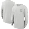 Nike Gray Philadelphia Eagles Essential Heavy Max90 Long Sleeve T-shirt In Gray