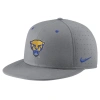 NIKE NIKE GRAY PITT PANTHERS USA SIDE PATCH TRUE AEROBILL PERFORMANCE FITTED HAT
