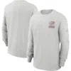 Nike Gray San Francisco 49ers Essential Heavy Max90 Long Sleeve T-shirt In Gray