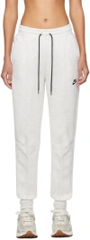 Nike Gray Sportswear Tech Lounge Pants In Light Grey/htr/black