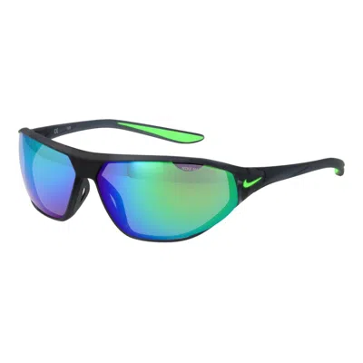 Nike Gray Stainless Steel Sunglasses In Multi