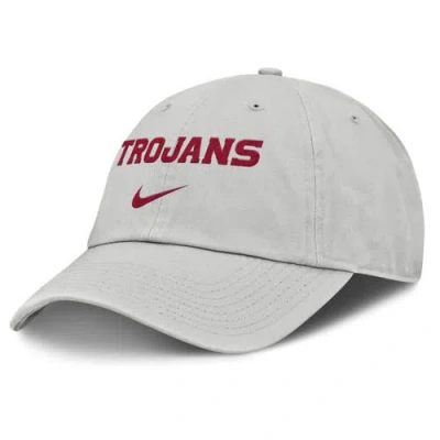Nike Gray Usc Trojans 2025 On-field Gameday Club Adjustable Hat