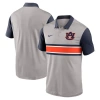 Nike Gray/navy Auburn Tigers Vapor Dri-fit Polo In Gray