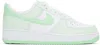 NIKE GREEN & WHITE AIR FORCE 1 '07 SNEAKERS