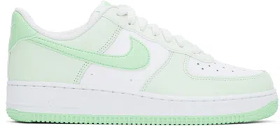 Nike Green & White Air Force 1 '07 Sneakers In Barely Green/mint Fo
