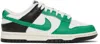 Nike Green & White Dunk Low Sneakers
