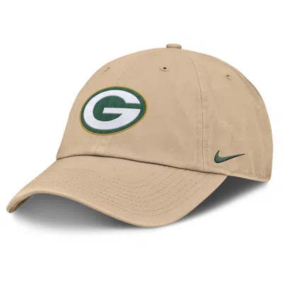 Nike Green Bay Packers Club  Men's Nfl Adjustable Hat In Brown