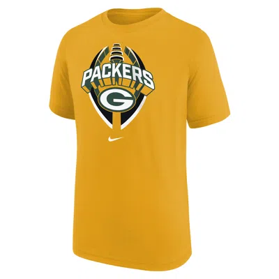 Nike Green Bay Packers Legend Icon Big Kidsâ  Dri-fit Nfl T-shirt In Yellow