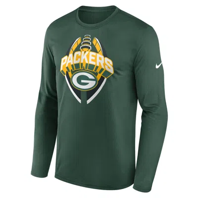 Nike Green Bay Packers Legend Icon  Men's Dri-fit Nfl Long-sleeve T-shirt