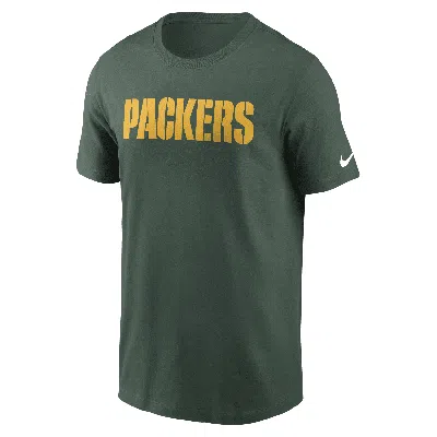 Nike Green Bay Packers Primetime Wordmark Essential  Men's Nfl T-shirt In Green