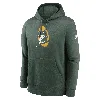 Nike Green Green Bay Packers Rewind Club Logo Pullover Hoodie In Green
