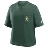 Nike Green Bay Packers Rewind Pocket Boxy  Women's Nfl T-shirt In Green