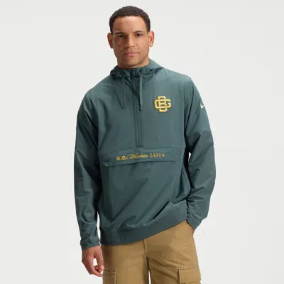 Nike Green Bay Packers Rivalries Collection Sideline Anorak  Men's Nfl 1/2-zip Hooded Jacket