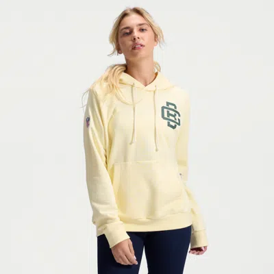Nike Green Bay Packers Rivalries Collection Sideline  Women's Dri-fit Nfl Pullover Hoodie In Yellow