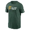 Nike Green Bay Packers Team Outline Essential T-shirt  Men's Nfl T-shirt