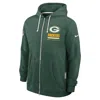 Nike Green Bay Packers Utility Player Sideline  Men's Dri-fit Nfl Full-zip Hoodie In Green