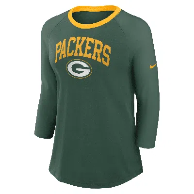 Nike Green Bay Packers  Women's Nfl 3/4-sleeve T-shirt
