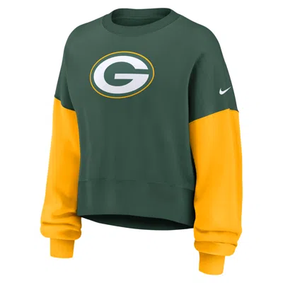Nike Green Bay Packers  Women's Nfl Pullover Crew
