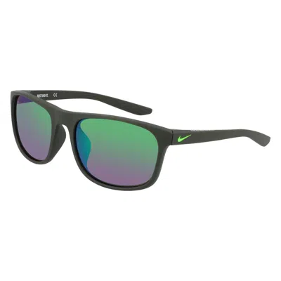 Nike Green Injected Sunglasses In Black