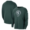 NIKE NIKE GREEN MICHIGAN STATE SPARTANS HERITAGE MAX90 LONG SLEEVE T-SHIRT