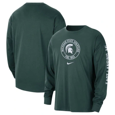 Nike Green Michigan State Spartans Heritage Max90 Long Sleeve T-shirt