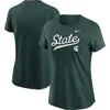 Nike Green Michigan State Spartans Local Script T-shirt In Green