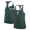 Nike Women'sâ Green Michigan State Spartans Primetime Racerback Tri-blend Tank Top In Green