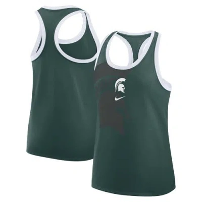 Nike Green Michigan State Spartans Primetime Tri-blend Racerback Tank Top