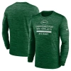 Nike Green New York Jets Sideline Velocity Performance Long Sleeve T-shirt In Green