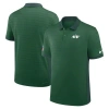 Nike Green New York Jets Sideline Victory Stripe Performance Polo