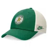 NIKE NIKE GREEN OAKLAND ATHLETICS COOPERSTOWN COLLECTION REWIND CLUB TRUCKER ADJUSTABLE HAT
