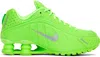 Nike Shox R4 Sneaker In Green Strike/metalli