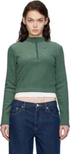 Nike Green Sportswear Phoenix Plush Sweater In Vintage Green/bicoas