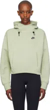 Nike Green Sportswear Tech Fleece Hoodie In Jade Horizon/black
