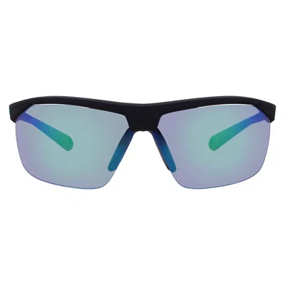 Nike Grey Green Mirror Square Men's Sunglasses  Tailwind 12 Ev1128 003 70 In Black