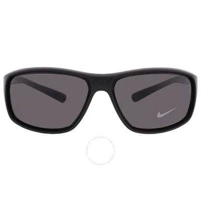 Nike Grey Rectangular Men's Sunglasses  Adrenaline Fq4602 001 64