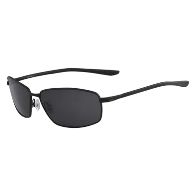 Nike Grey Rectangular Men's Sunglasses  Pivot Six Ev1091 001 62 In Black